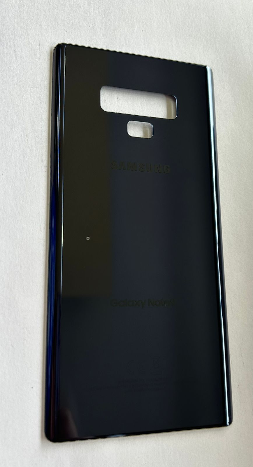 Tapa Samsung Note 9 azul Original con una burbuja 